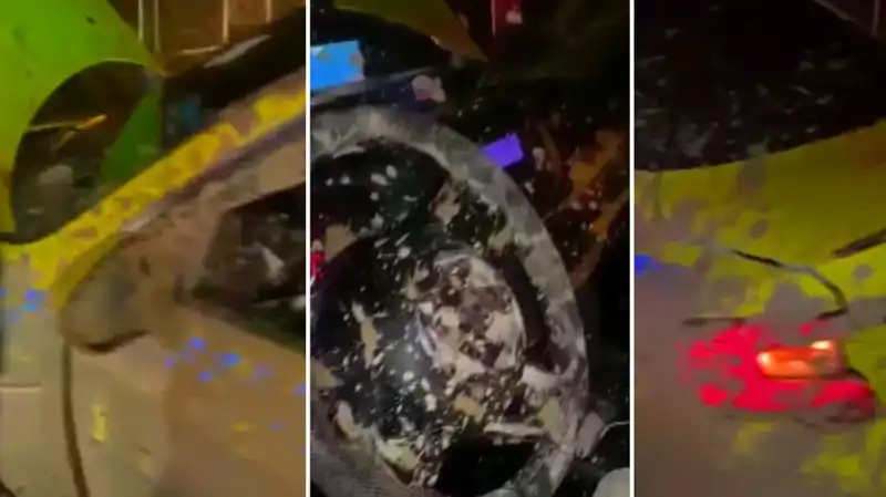 İstanbul'da Taksi Kaçışı: Çamura Saplanan Araçta Panik Anları!