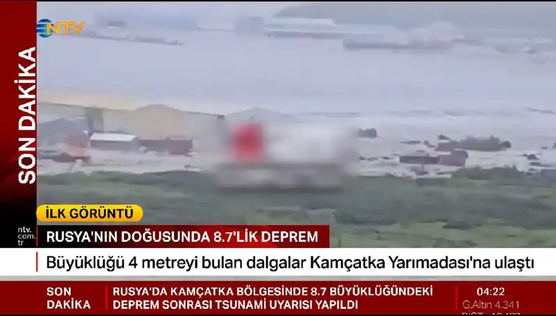 Kamçatka Kıyılarında İlk Tsunami dalgaları: Ne Oluyor