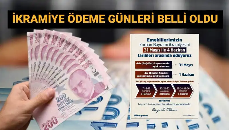 Emekli Bayram İkramiyeleri Hesaplara Ne Zaman Geçiyor? Detaylar Burada!