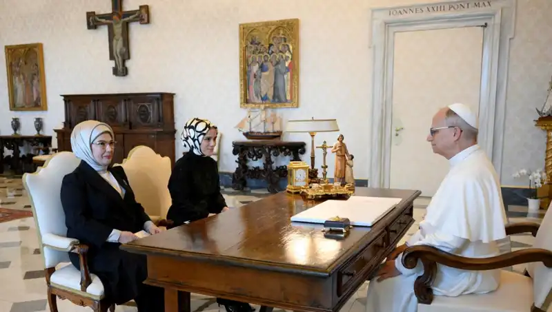 Emine Erdoğan ve Papa Leo: Gazze Üzerine Tarihi Buluşma