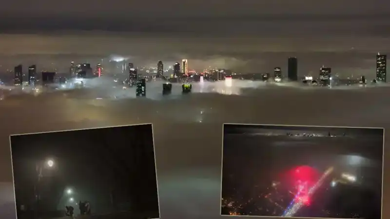 İstanbul'da Sabahın Erken Saatlerinde Sis Tabakası Hayat Durma Noktasına Getirdi