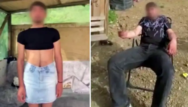 Hırsızları Yakalayıp Kadın Kıyafeti Giydirerek Video Çektikleri O Anlar
